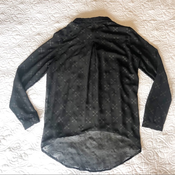 H&M Button Down Sheer Shirt - Picture 7 of 7